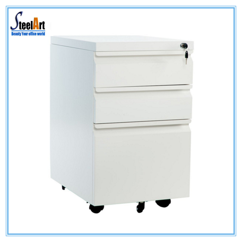 Colorful 3 Drawer Vertical Mobile Filing Cabinet