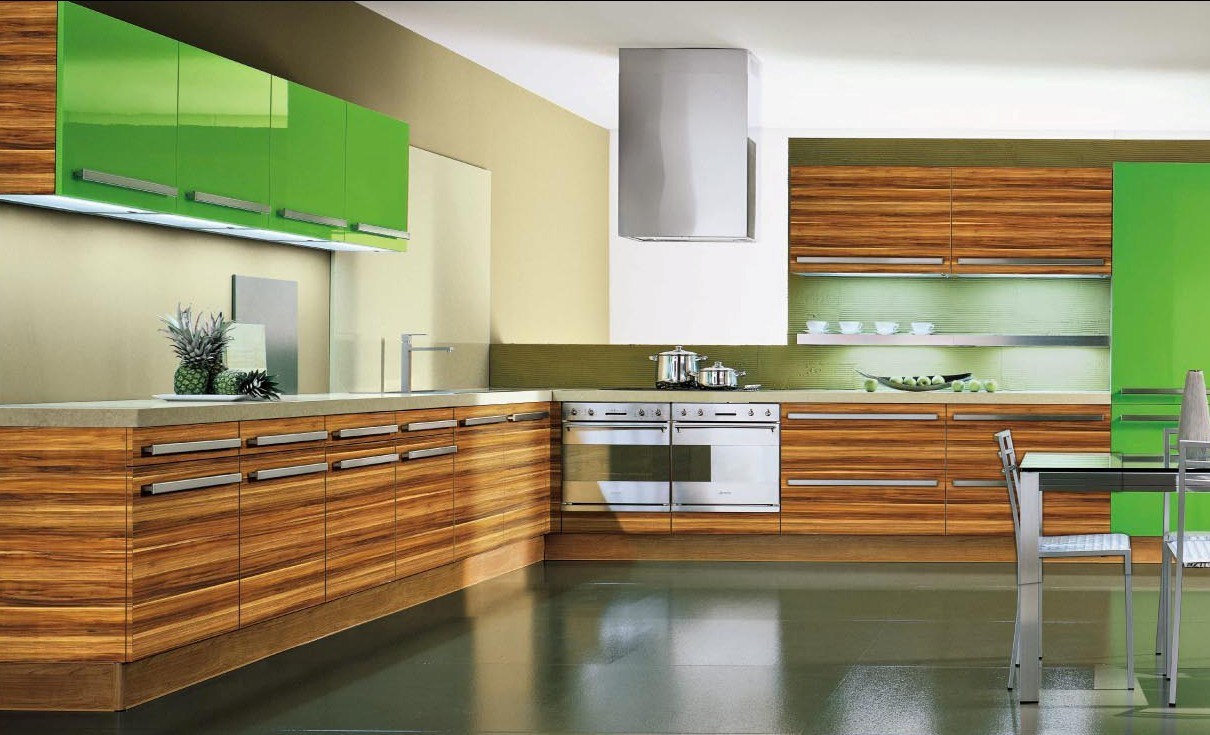 Wood Grain Kitchen Furniture (customize)