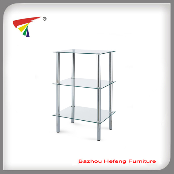 Square Glass Corner Table (C14)