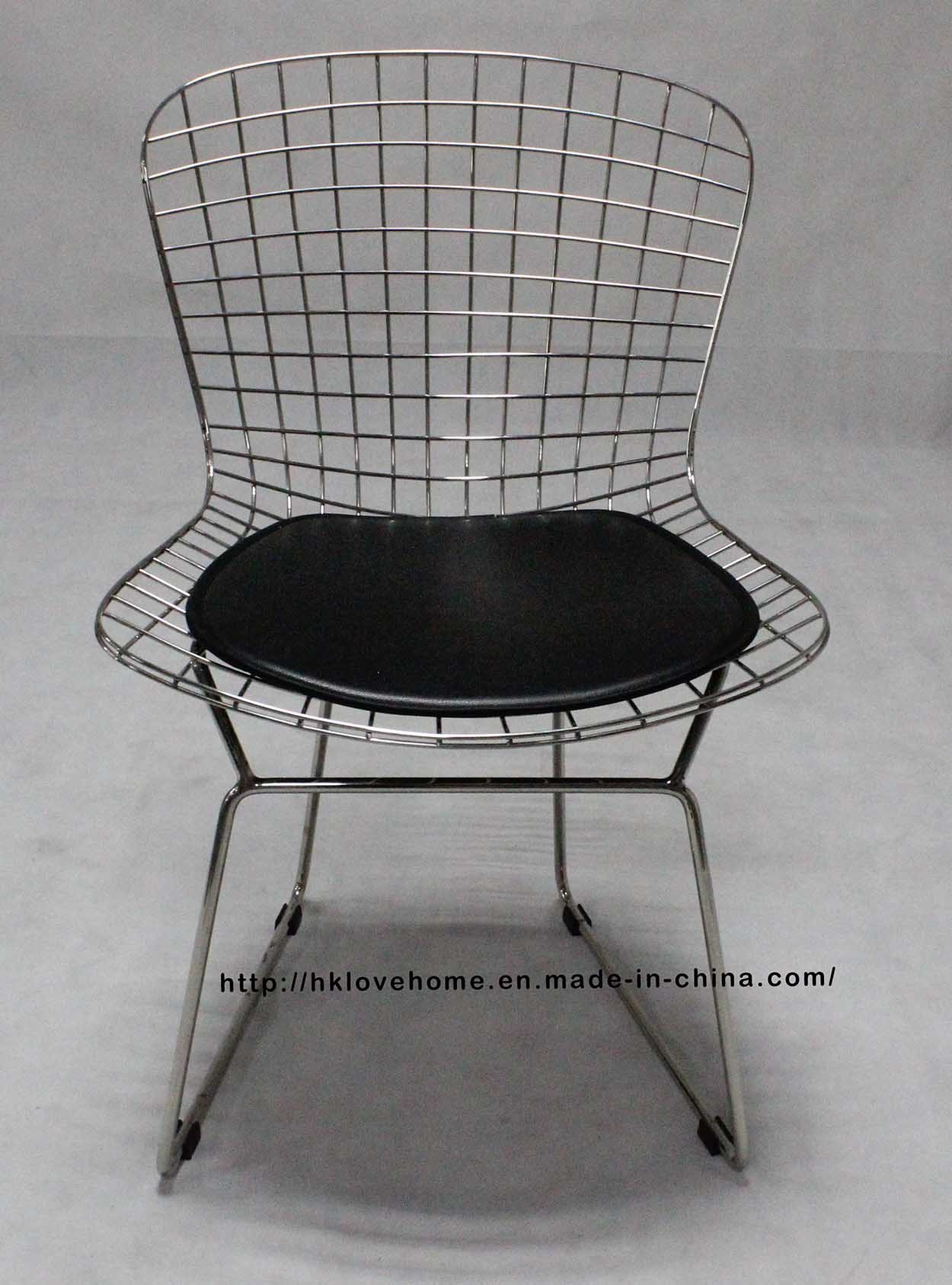 Modern Classic Restaurant Outdoor Furniture Metal Wire Dining Garden Chair