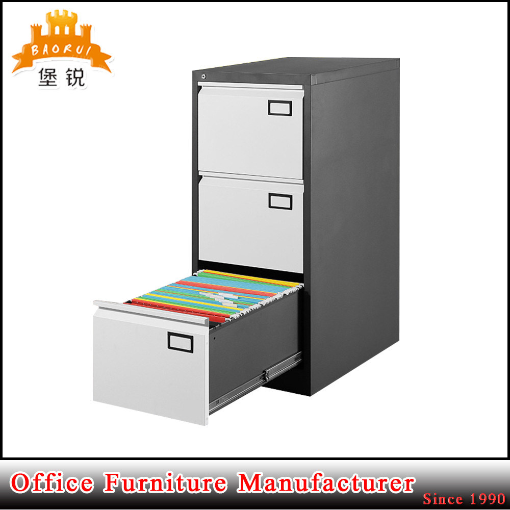 Anti-Tilt Steel Narrow 3 Drawers Office File Cabinet