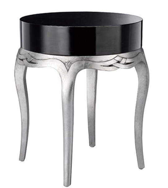 Black Round Hotel Coffee Table Hotel Furniture