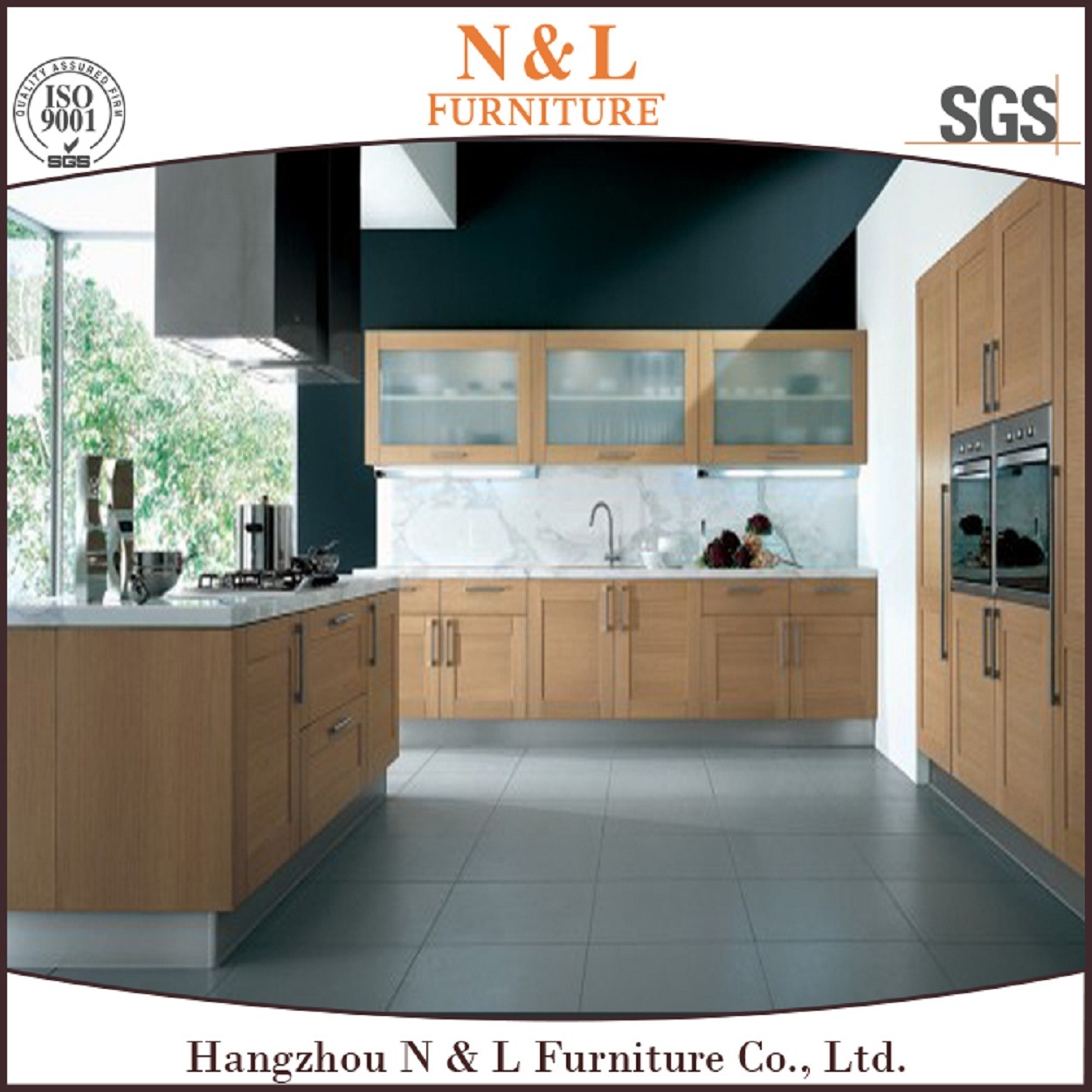 Wood Veneer Kitchen Furniture Wooden Kitchen Cabinets