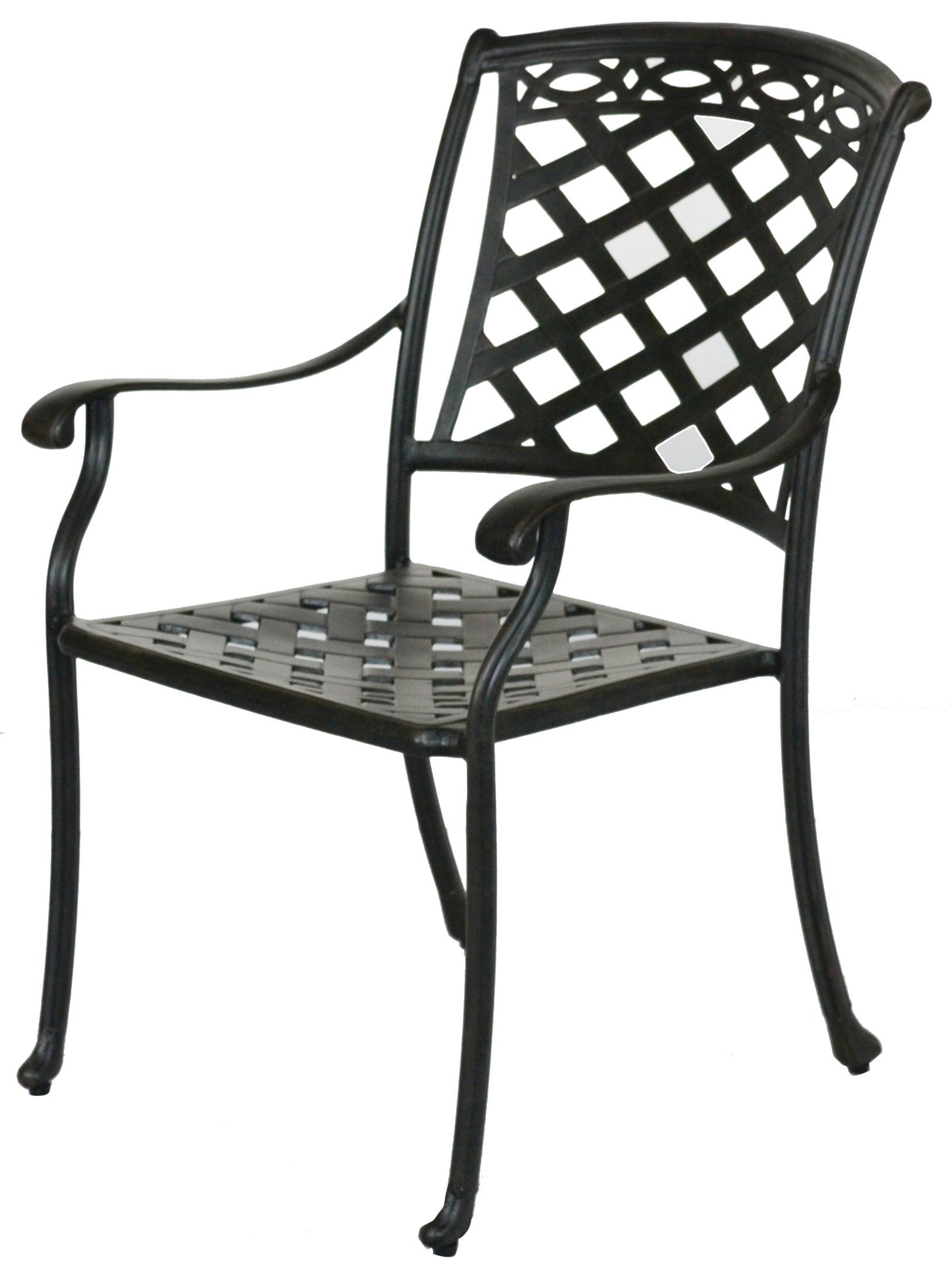 Garden Aluminum Cast Dining Chair for Ptio and Outdoor Backyard