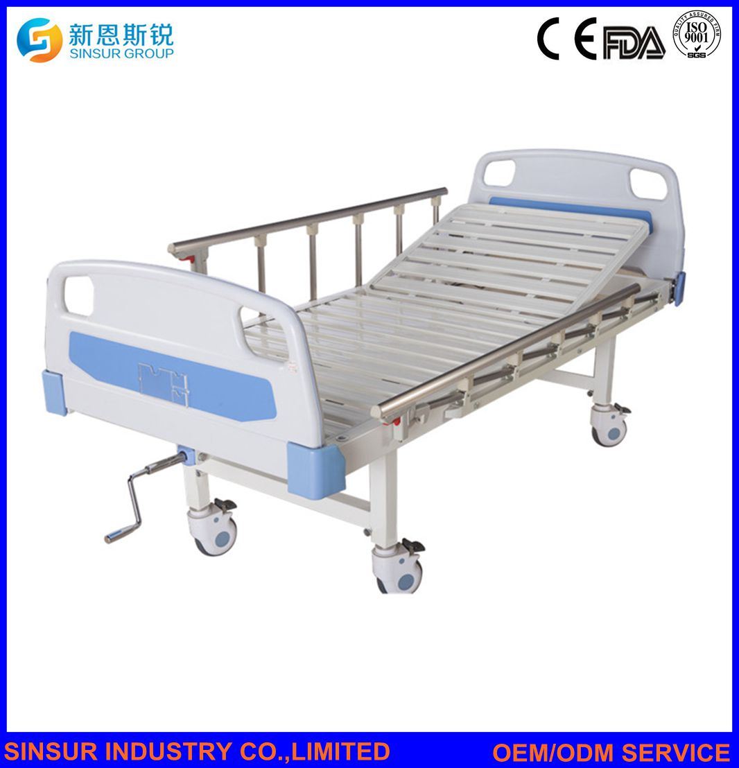 Hospital Furniture Luxury Manual Single-Function Patient Ward Medical Bed