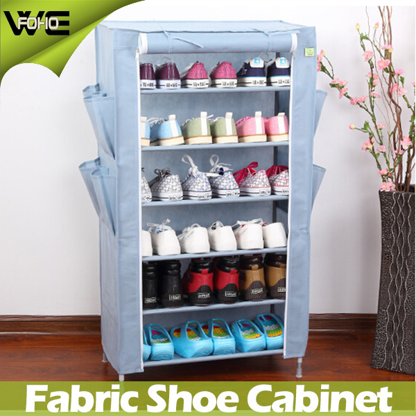 Multilayer Metal Folding Combination Fabric Ventilation Shoe Cabinet