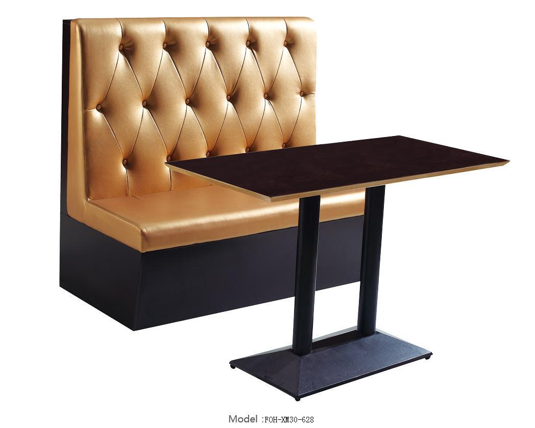 Brown High Back Single Size Coffee Shop Restaurant Booths Seating Furniture