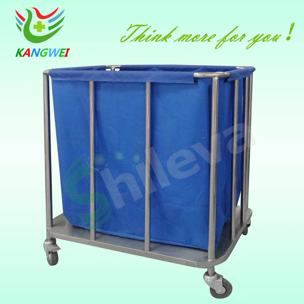 Stainless Steel Hospital Furniture Medical Trolley for Dirty Article (SLV-C4026)