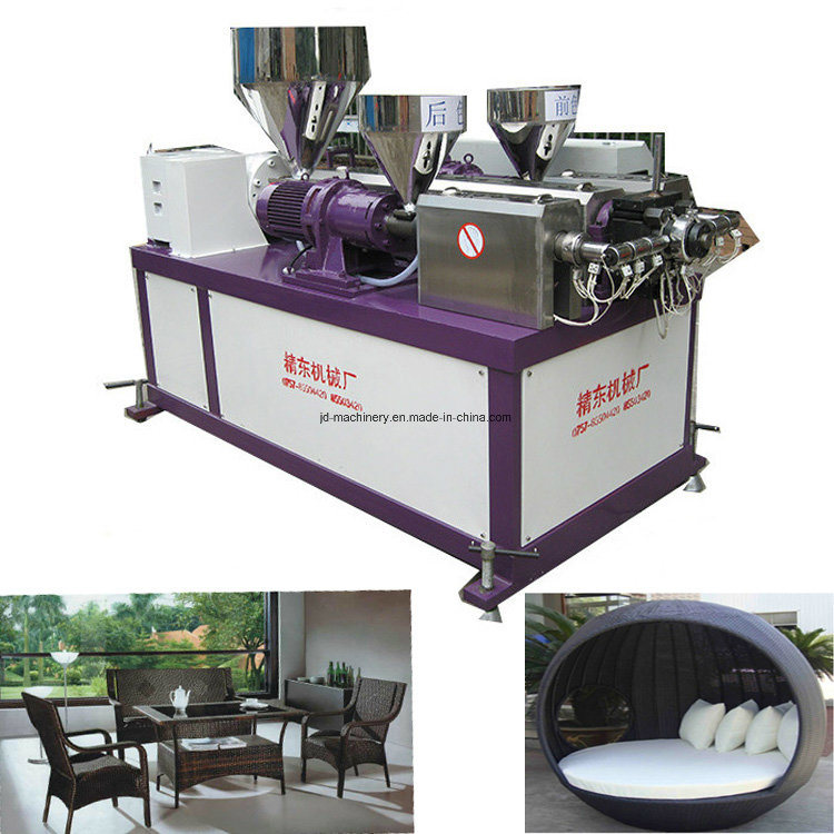 Beach Chair Imitative PP PE Rattan Extruding Producing Machine