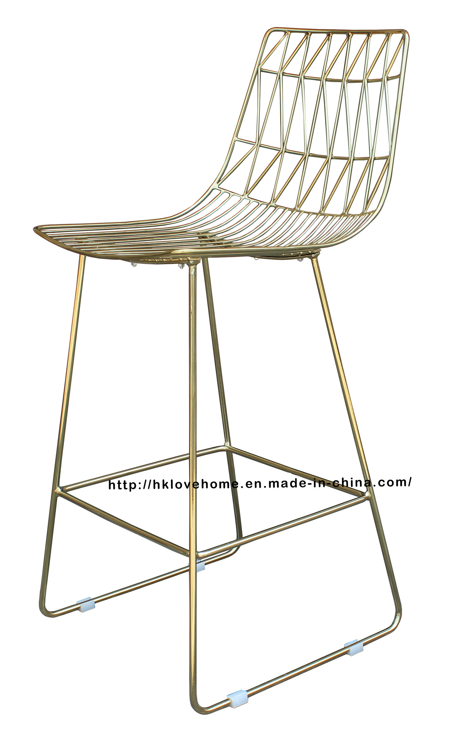 Metal Classic Dining Leisure Garden Side Wire Bar Restaurant Chairs