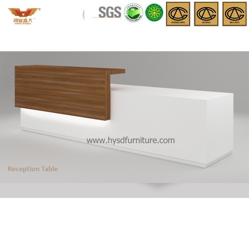 Popular Office Furniture Wooden Front Desk (HY-Q37)