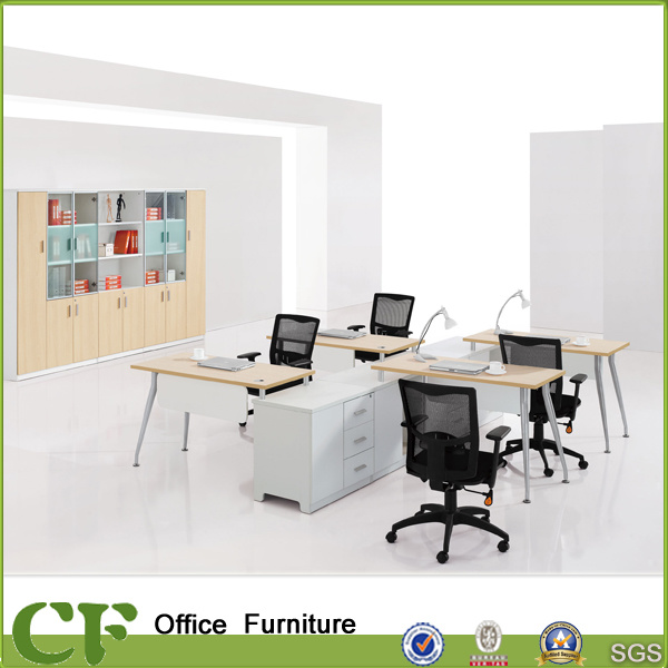 CF Modern Furniture Office Multifunctional Wooden Table 4 Seats Workstation