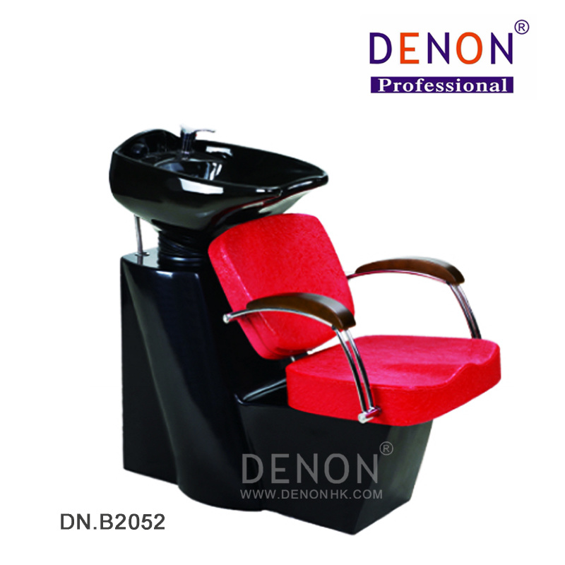 Red Color Shampoo Chair Salon Furniture (DN. B2052)