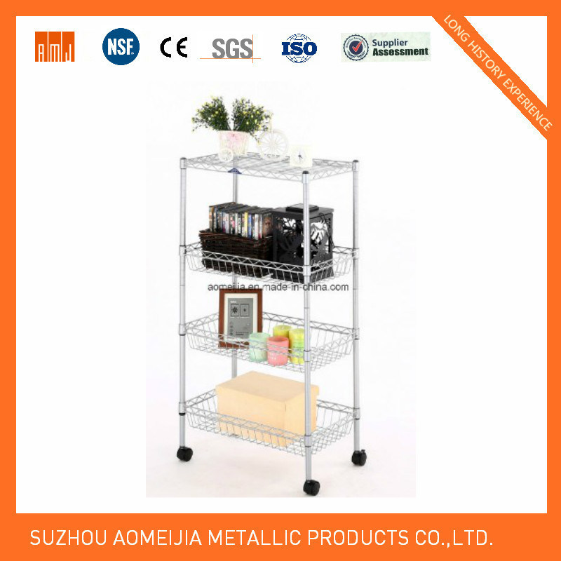 Hot Sale Metal Chrome Wire Flowers Shelf for  Laos