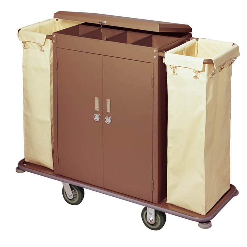 5 Star Hotel Housekeeping Trolley with Door and Lock