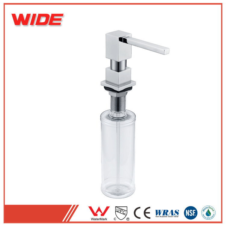 Bathroom Plastic Bottle Brushed Nickel Soap Dispenser for Sale