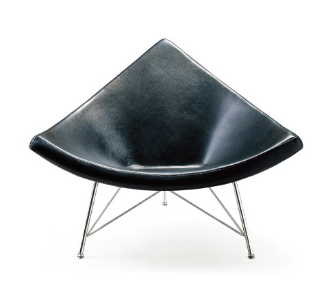 Fiberglass Leather Coconut Chair Triangle Chair