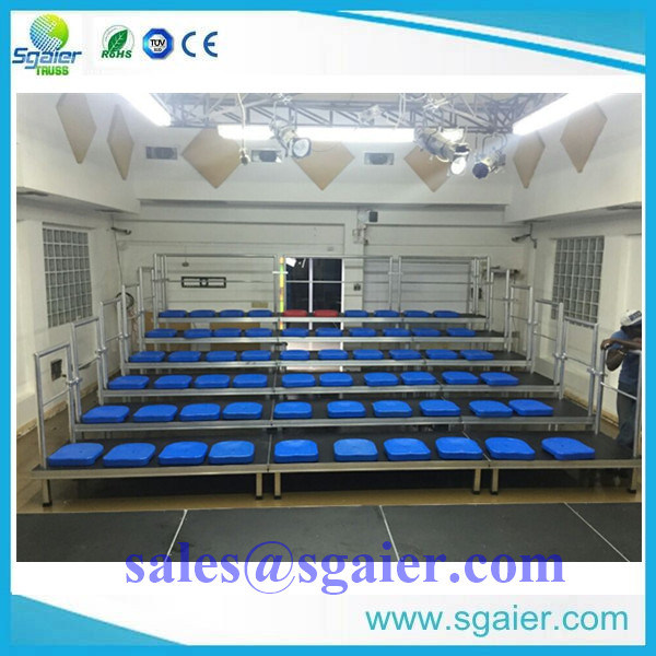 5-Row Aluminum Grandstand Seating/ Bleachers Stand for Beach