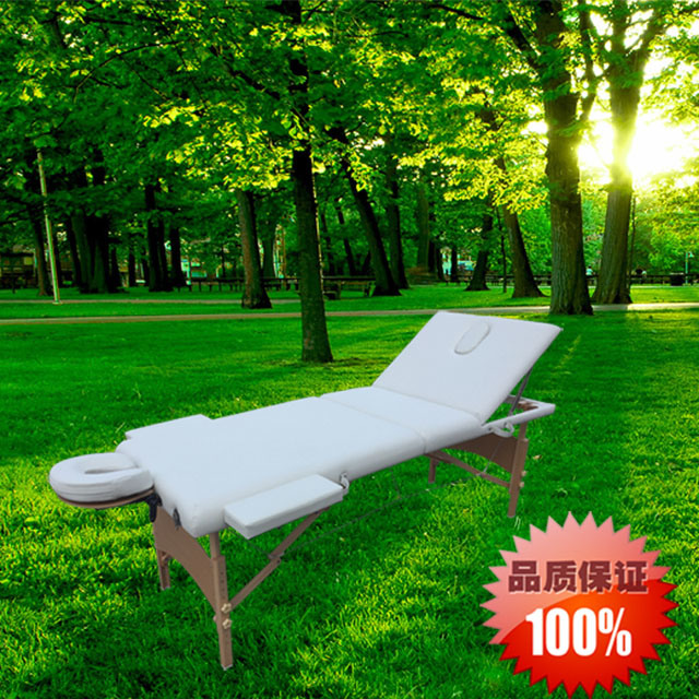 Longer and Wider Backrest Wooden Massage Bed