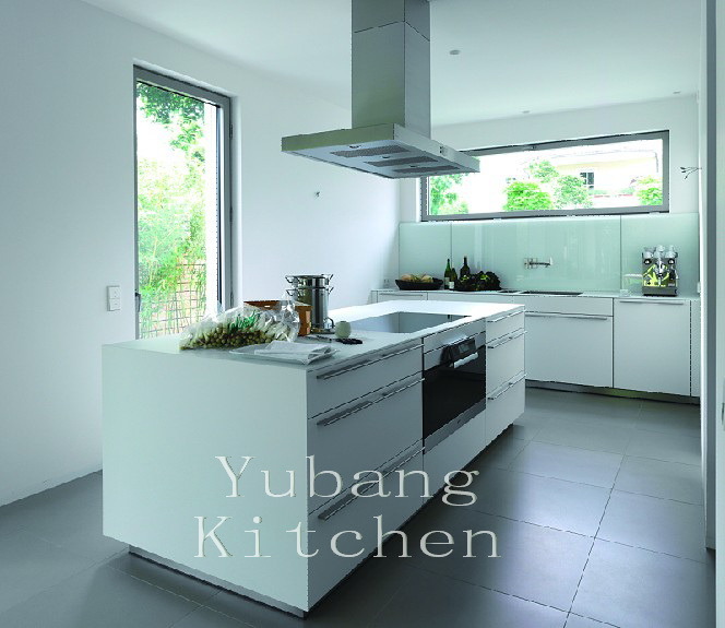 White Painting Kitchen Lacquered Kitchen Furniture