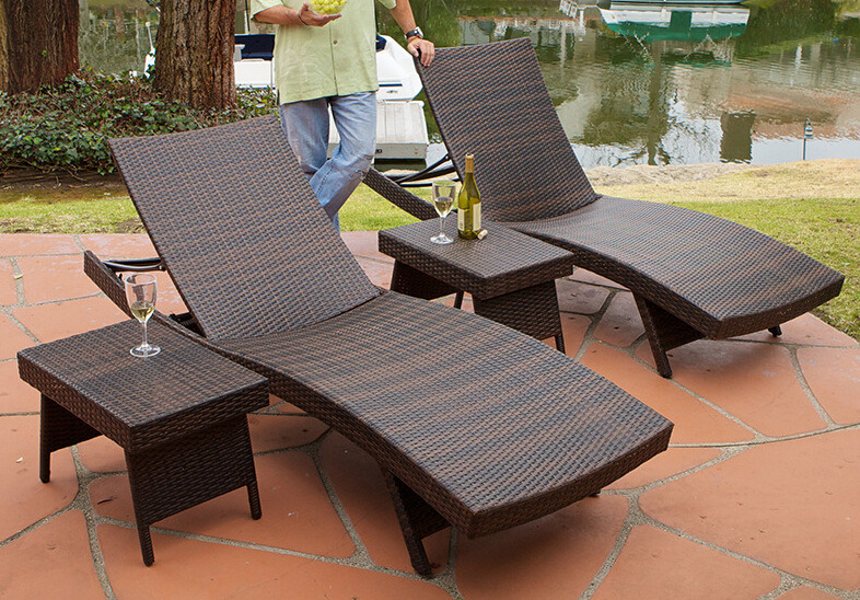 Hotel Swimming Pool Leisure Rattan Bed