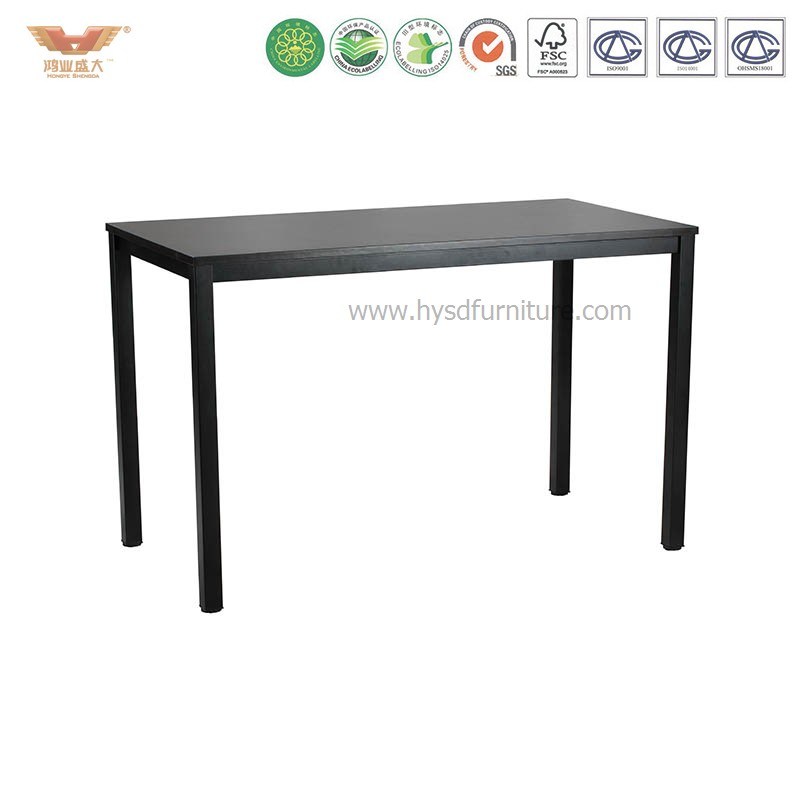 Modern Office Computer Desk Training Table Straight Desk (T0155-Black)