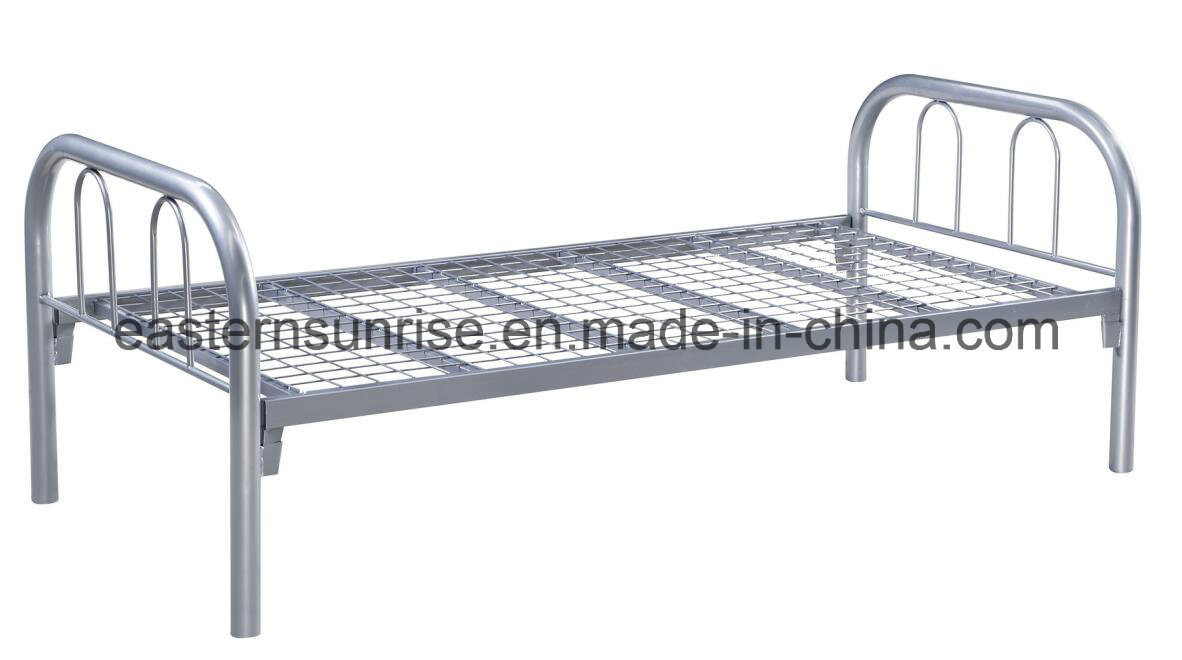 Cheap Price Metal Iron Steel Single Bed for Student