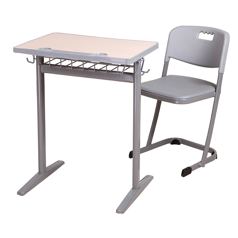 Size Customized Single Table with Chair School Study Furniture Set