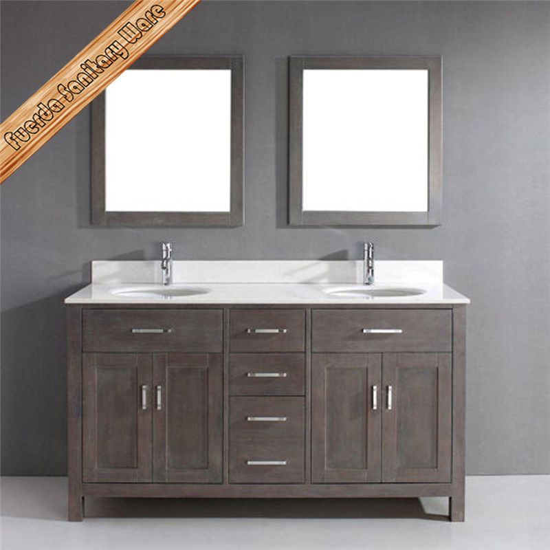 Fed-1952 Sanitaryware Vanity Solid Wood Bathroom Vanity Home Furniture