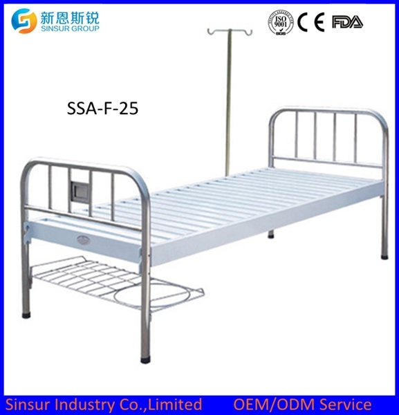 Medical Equipment Stainless Stele Headboard/Footboard Hospital Ward Patient Nursing Bed