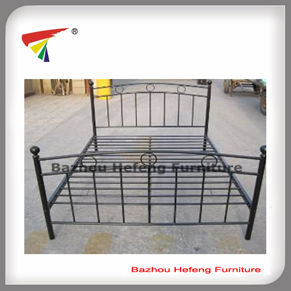 Metal Double Bed Queen Size Bed (HF063)