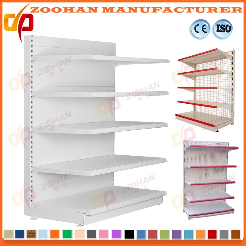 Coloured Metal Store Display Shelvings Supermaket Multilayer Shelf (Zhs64)