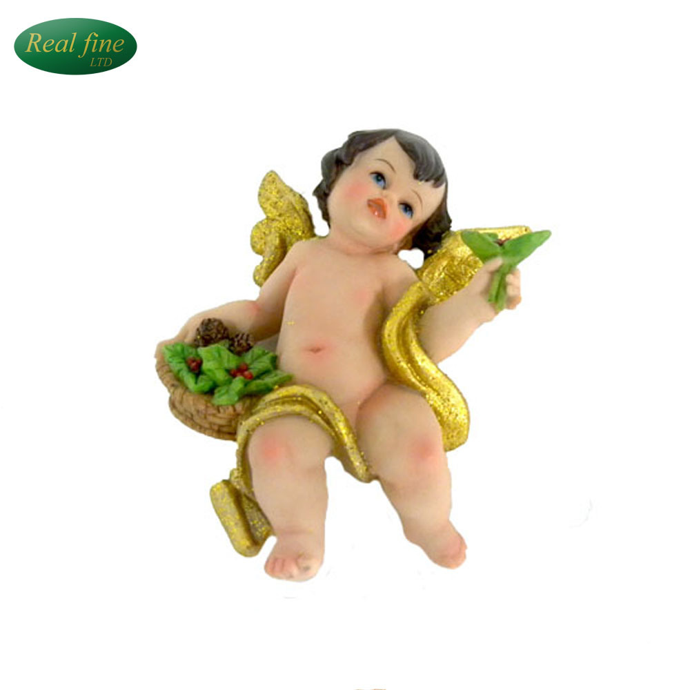 Beautiful Design Resin Angel Statue for Religious Decoration