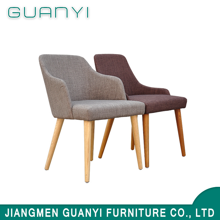 Wholesale Wooden Frame Fabric Cover Dining Chair