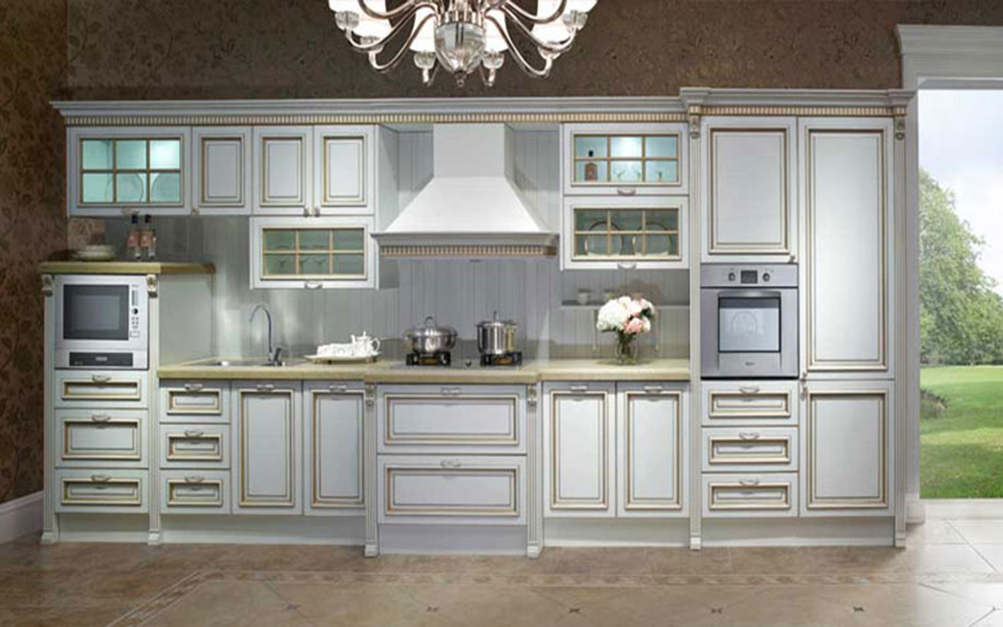 Modern Solid Wood Kitchen Furniture Design (zq-012)