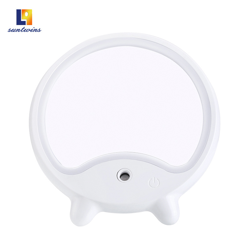 Custom Modern Light Round Makeup Cosmetic Table Mirror