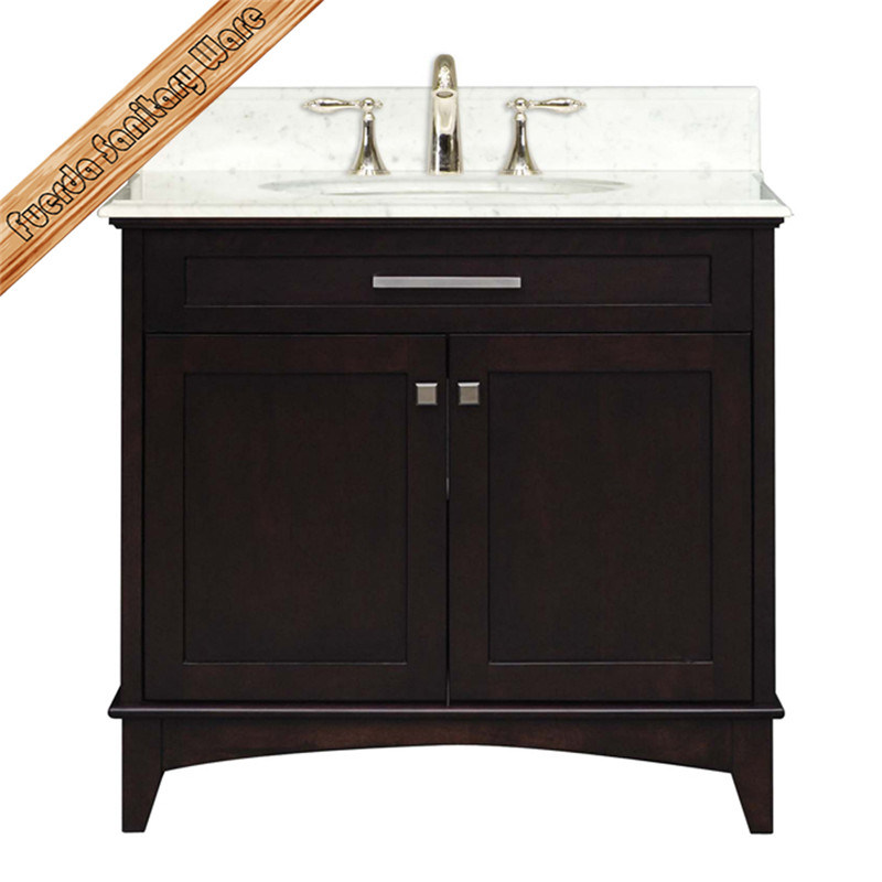 Fed-1291 Modern Solid Wood Bathroom Vanity, Bathroom Cabinet