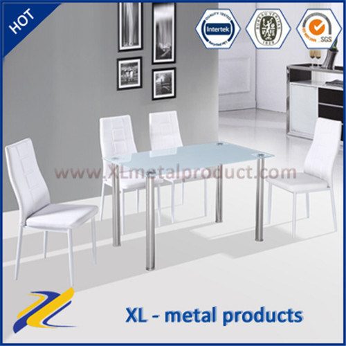 Home Furniture Modern Design Glass Top Dining Set