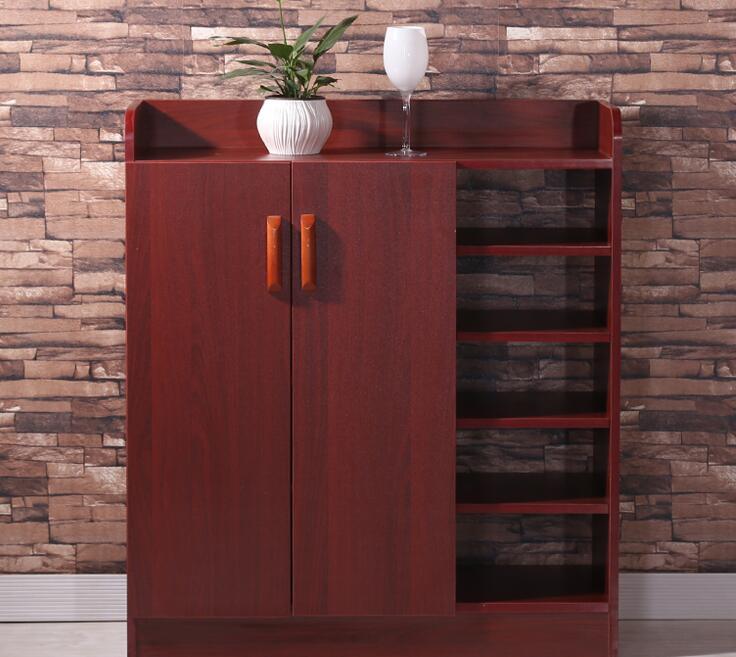 Solid Wooden Shoe Rack Wooden Cabinet (M-X2099)