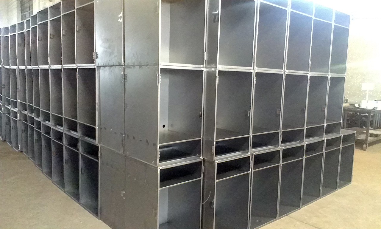 Custom Metal Cabinet Fabrication with Powder Coating