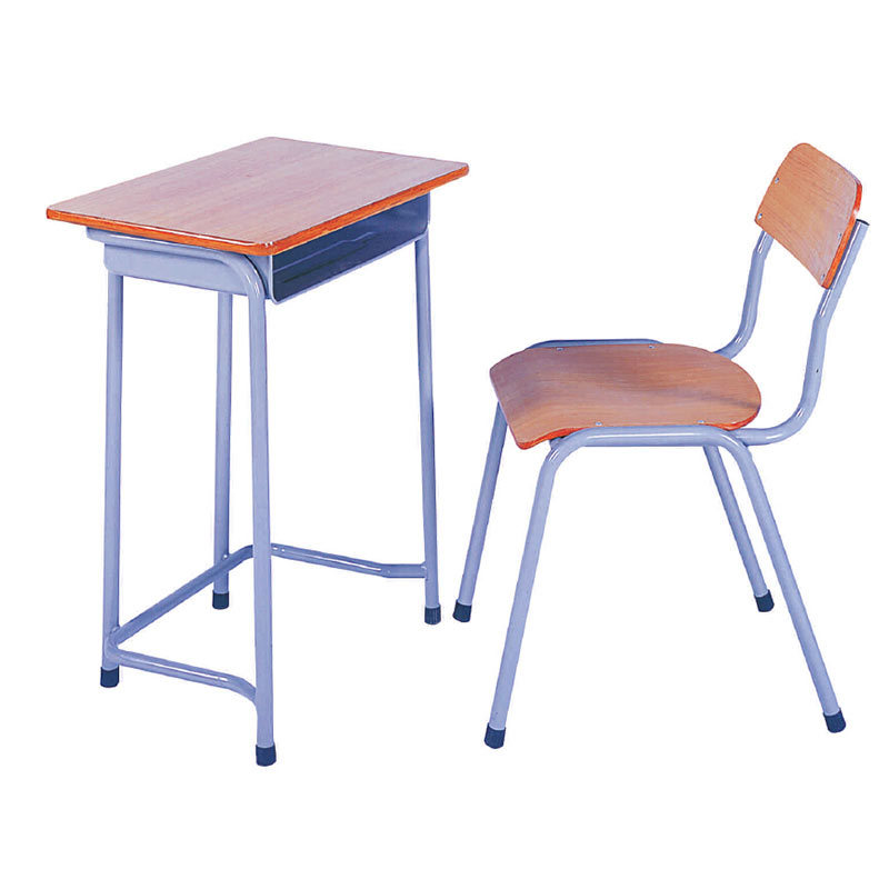 Wooden Fixed Combo School Desk with Chair