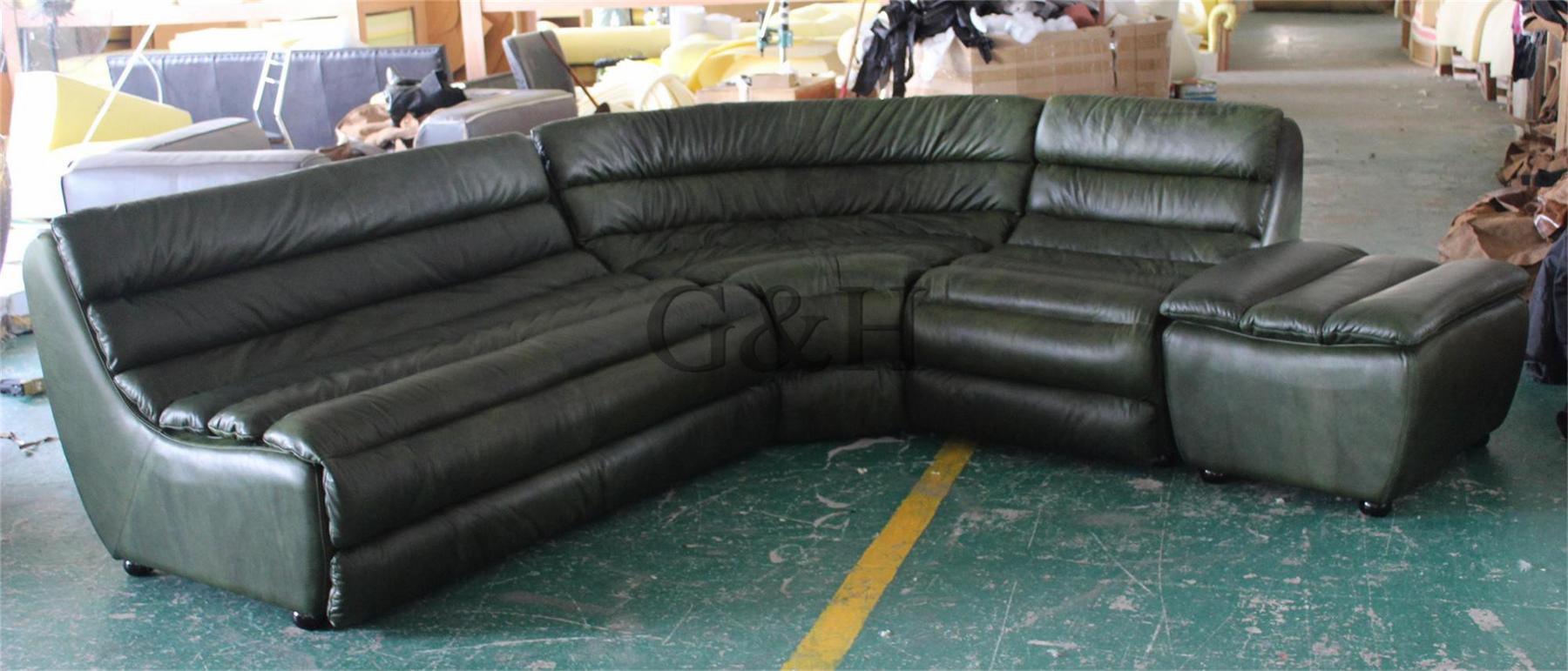 Top Genuine Leather Sectional Sofa