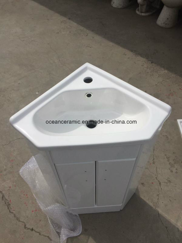 Pbc-9068s Bathroom Furniture, Sanitary Ware, Cheap Stand Corner PVC Bathroom Cabinet