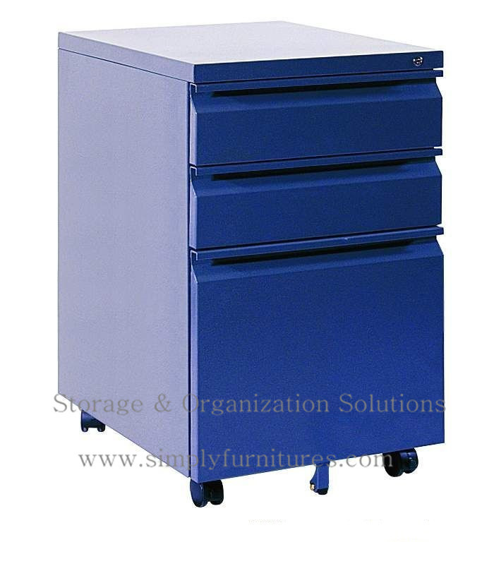 Steel Mobile File Cabinet with Wheel (SI6-LCF3BW)