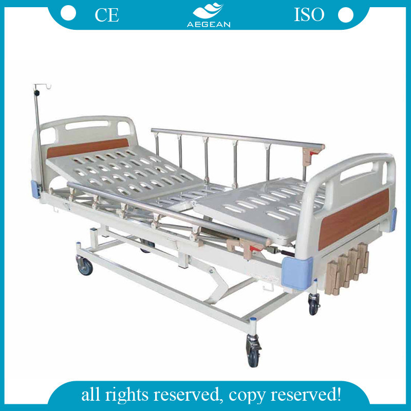 AG-BMS001 5-Function Cheapest Manual Crank Hill ROM Hospital Bed