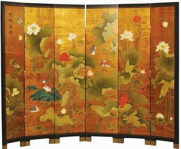 Antique Chinese Reproduction Painting Screen Lwl-29