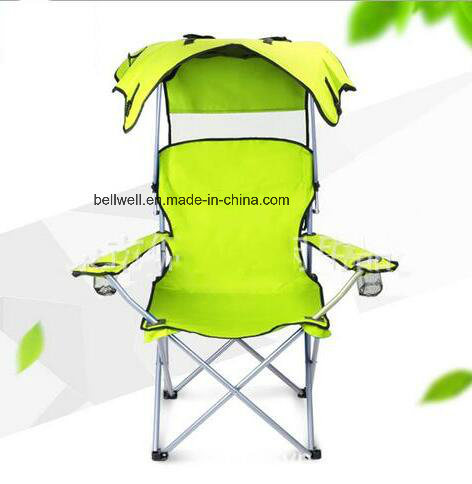 Adjustable Outdoor Folding Leisure Camping Fishing Beach Chair with Sun Canopy Fishing Chair