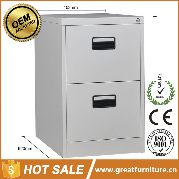 Commercial Furniture Kd 2 Drawer Office Metal File Cabinet