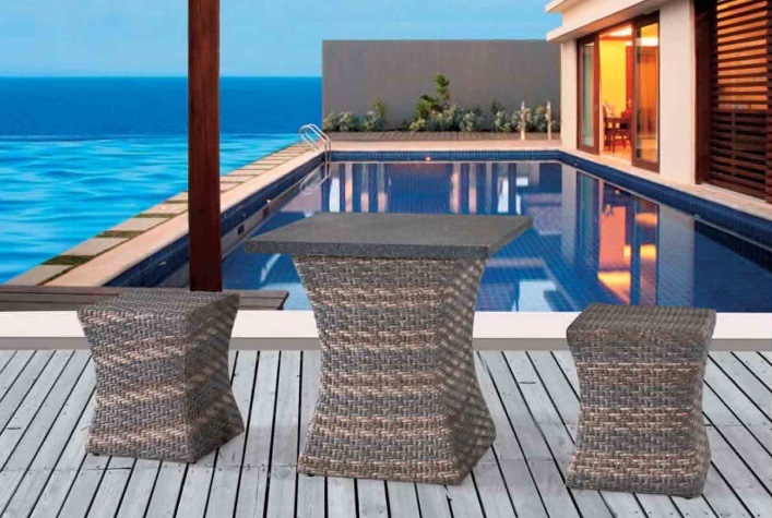 Outdoor Garden Leisure Furniture Rattan Table Chair