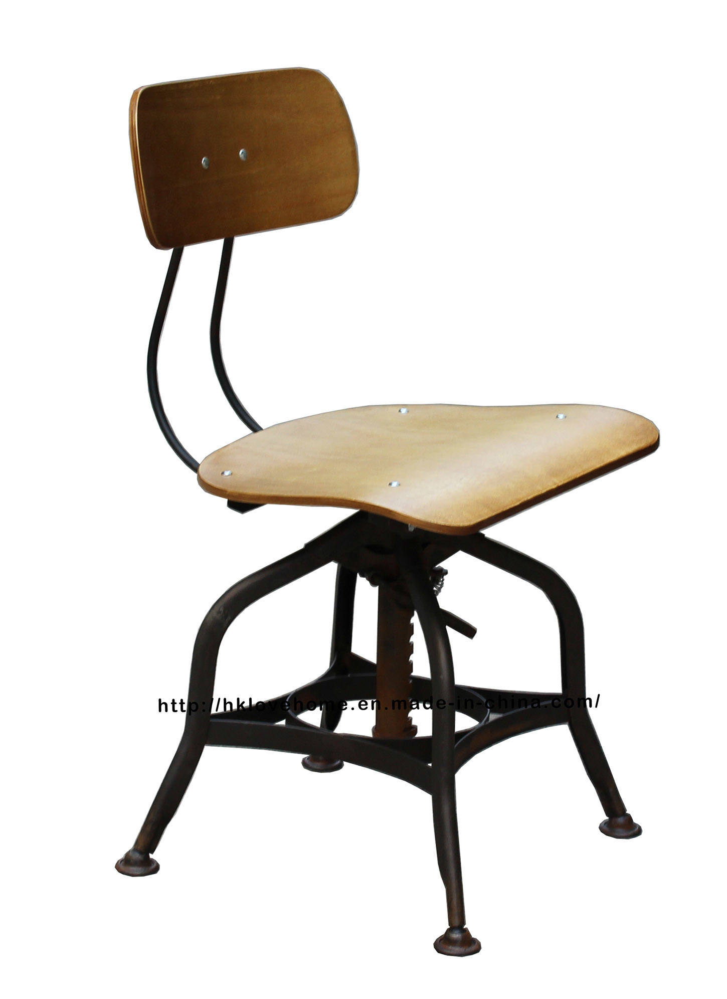 Industrial Dining Turner Vintage Toledo Wooden Plywood Bar Stools Chairs